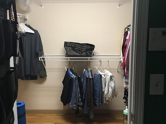 Master walk-in closet