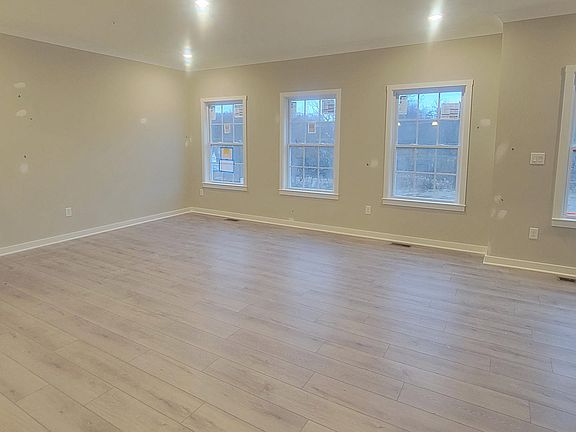 family room front windows and gas fireplace
