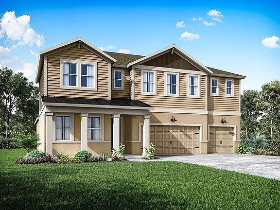 The sebastian farmhouse elevation by William Ryan Homes