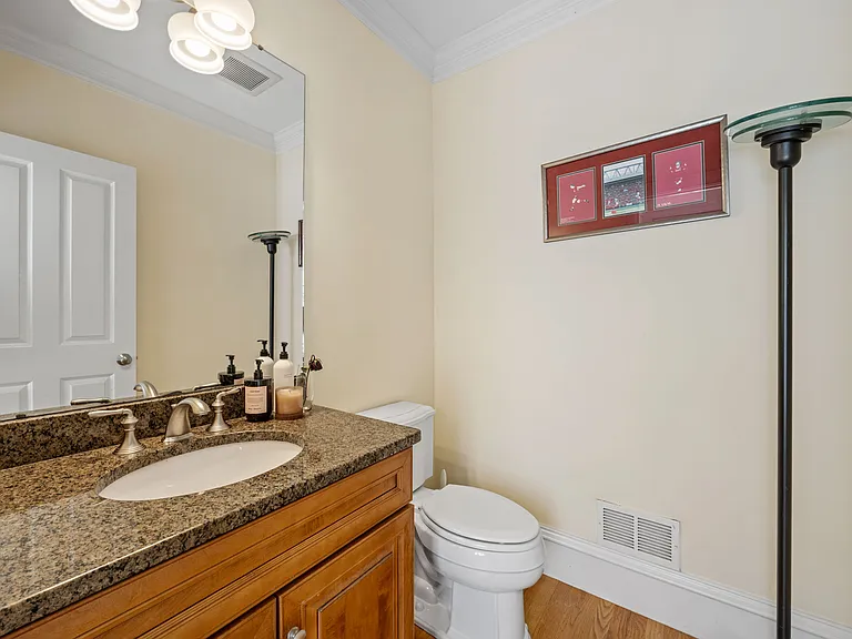 First floor half bathroom