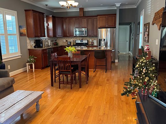 Open Concept. Living room, dining room, and kitchen.