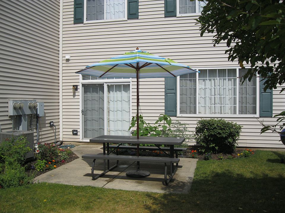 back patio and yard