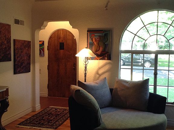 Looking to front door