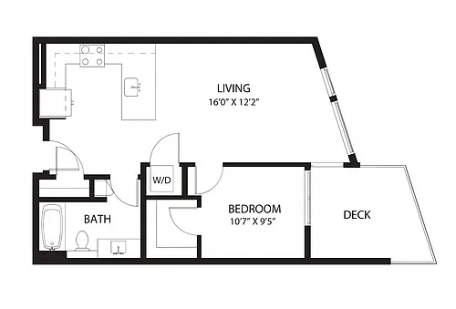 Floor plan C7 1X1