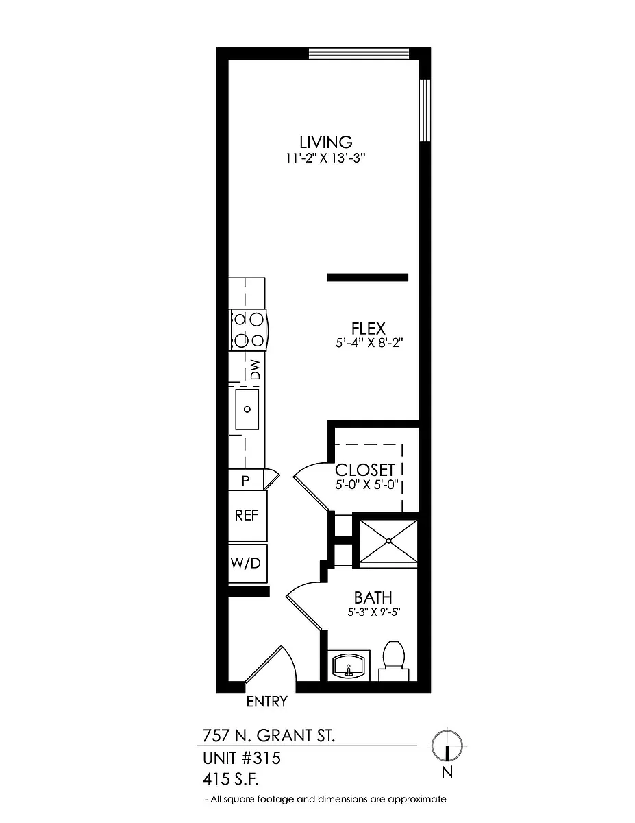 Floor plan Studio