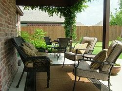 comfortable back porch