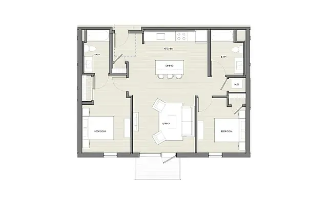 Floor plan Two Bedroom B