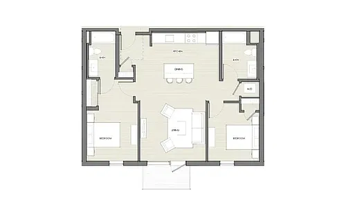 Floor plan Two Bedroom B