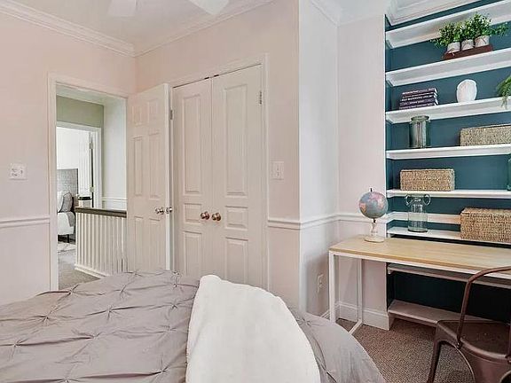 Available room - unfurnished & painted white!
