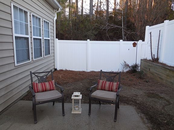 Private backyard with patio