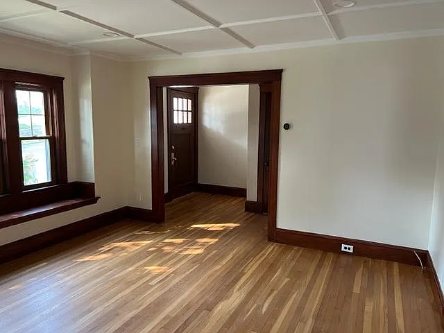 Entry includes a decent size coat closet and room for a drop key/mail zone.