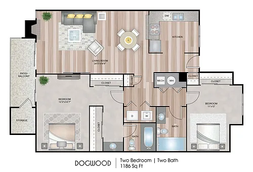 Floor plan Dogwood Premium Plus