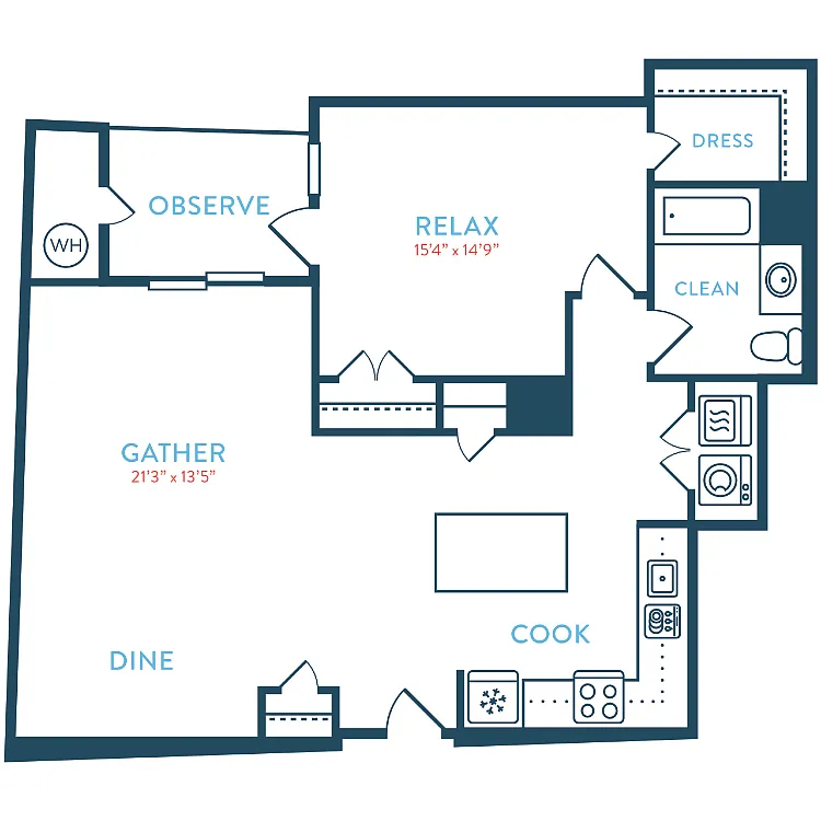 Floor plan 1054 Waypointe A8