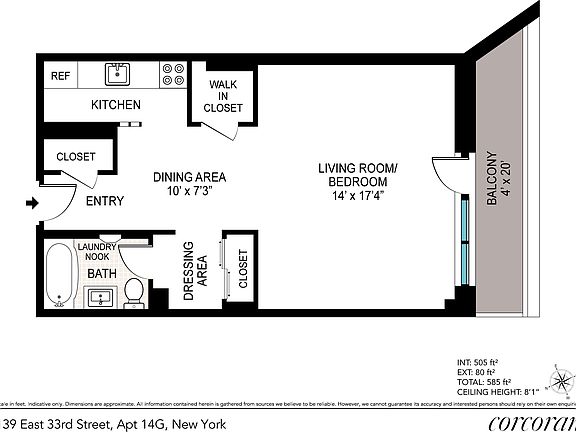 2nd image of 139 E 33rd St APT 14G