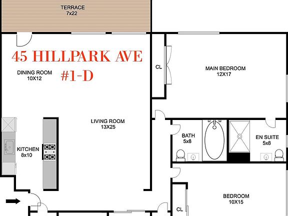 2nd image of 45 Hill Park Ave APT 1D