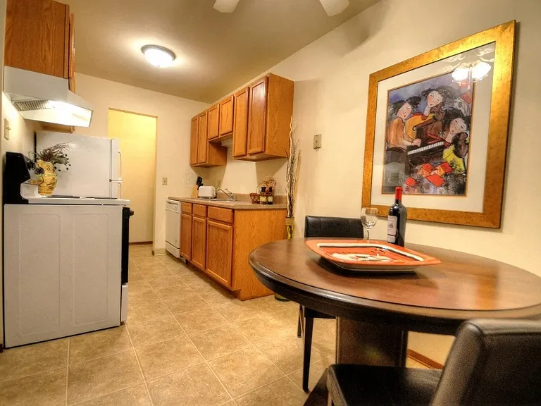 Kitchen and dining area