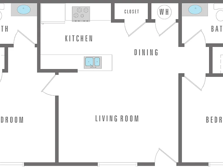 2 Bedroom 2 Bath 756 sqft 2 Bedroom 2 Bath 756 sqft