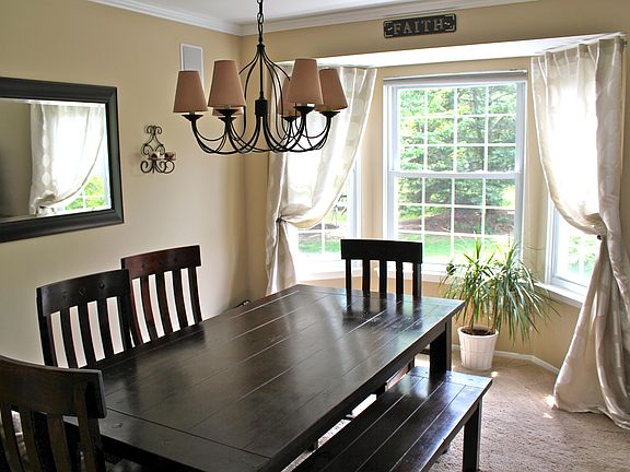 Dining Room with bay window
