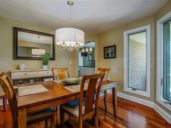 Formal dining with amazing view, and tons of natural light.