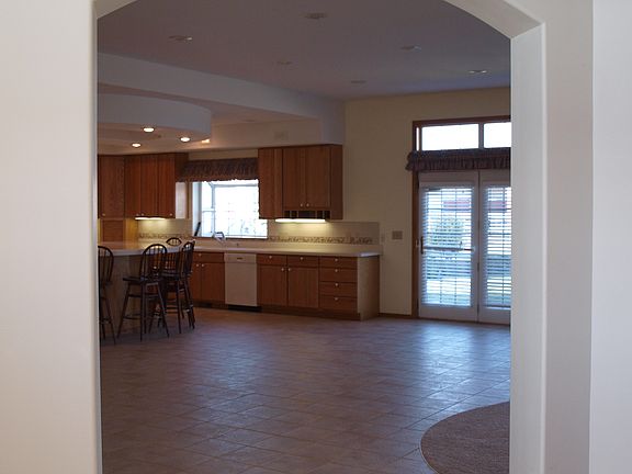 View from living to kitchen