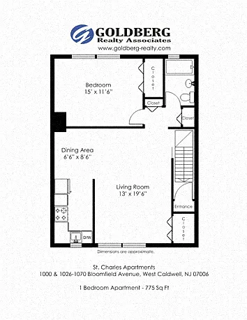 Floor plan One Bedroom