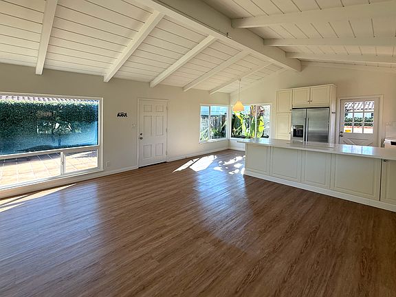 Living room toward kitchen