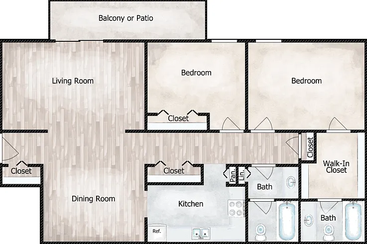 The Evergreen Floorplan Diagram
