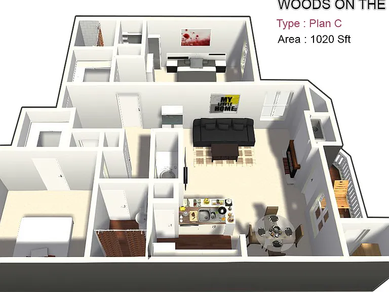 Two Bed / Two Bath