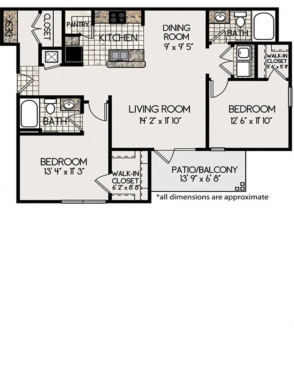 Floor plan 2B Floorplan