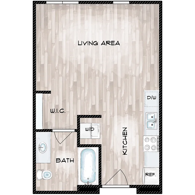 Floor plan Studio