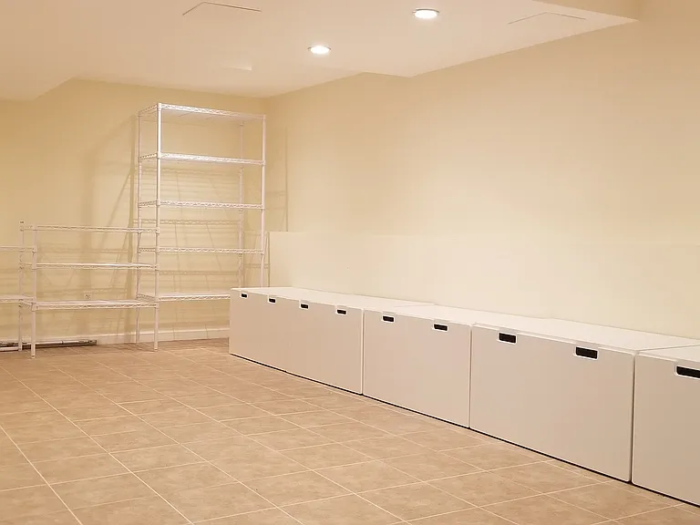 Basement - partially furnished