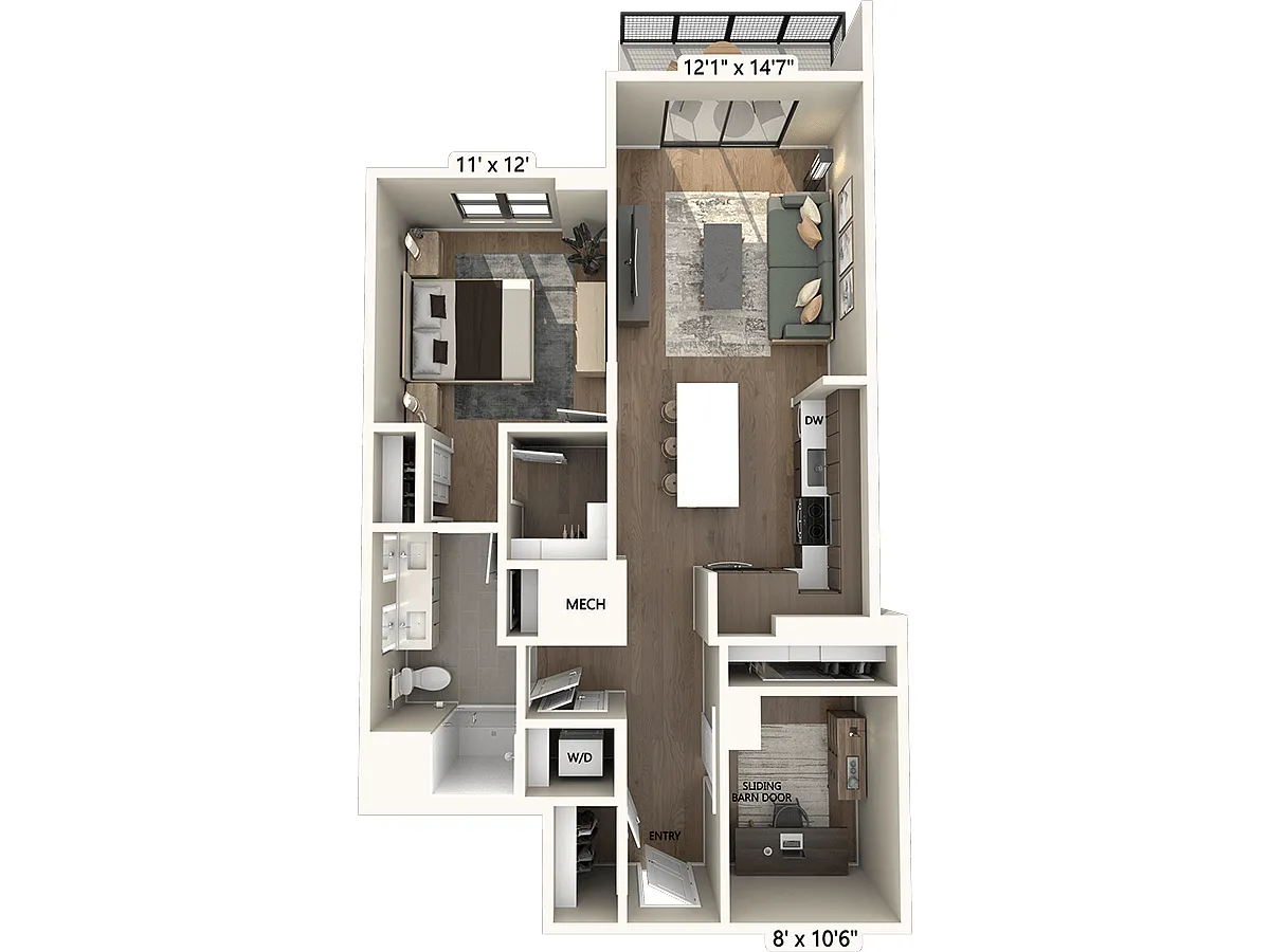 Floor plan A15-D-Scheme3