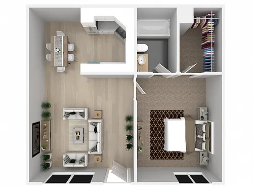 Floor plan 1X1