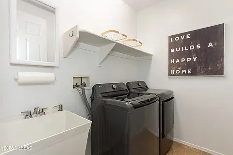 Washer and Dryer including supplies