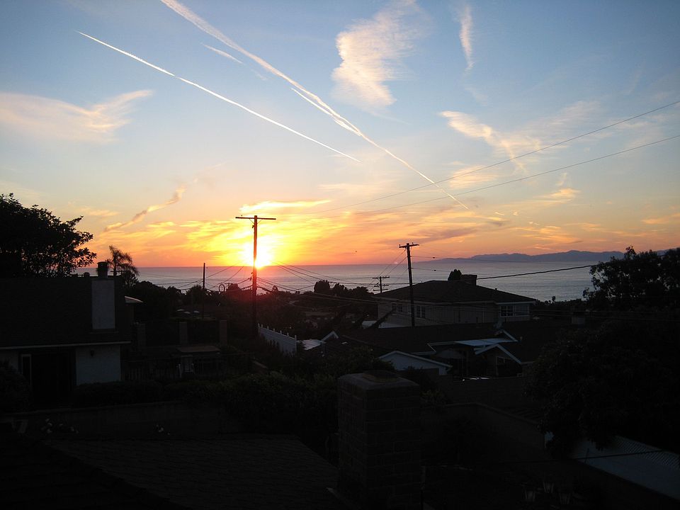 Sunset at the beach, from the balcony of the Master Suite