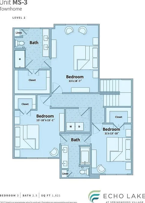 3 bed, 2.5 bath, 1821 sqft, $3,115 — Photo 3