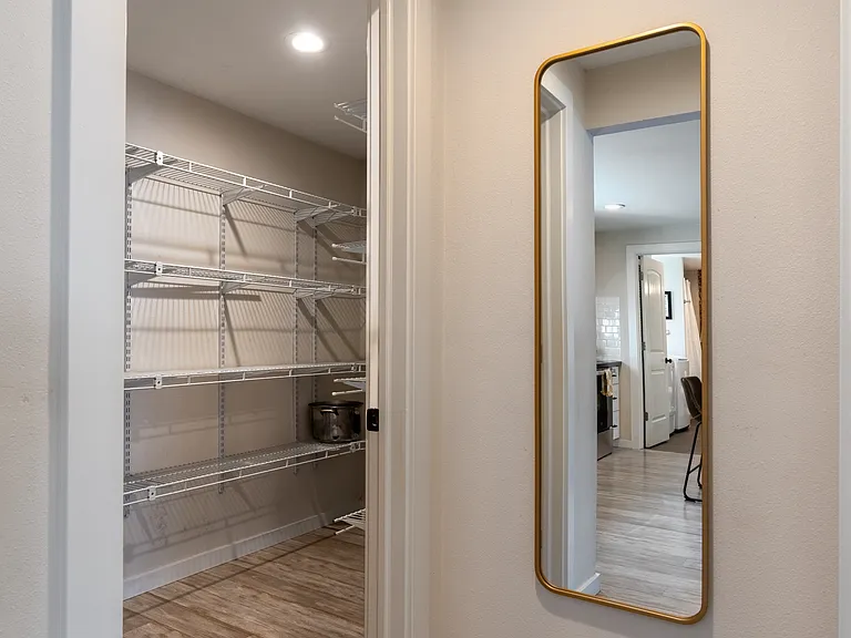 Mirror, pantry entrance