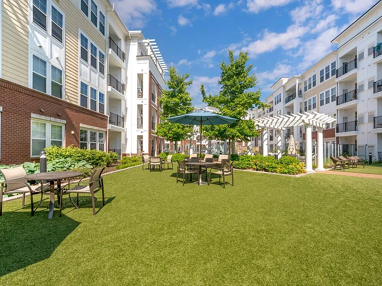 Courtyard with dining area