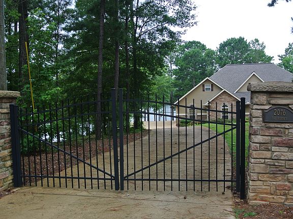 Gated entrance to home