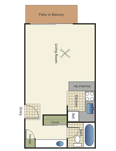 Floor plan Studio
