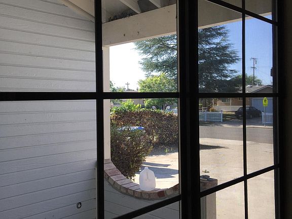 View through the front porch