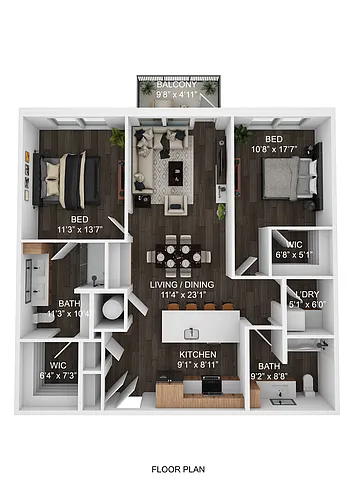 Floor plan B3