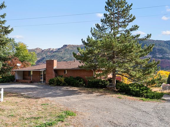 Side view of house front