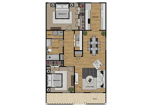 Floor plan 2X2