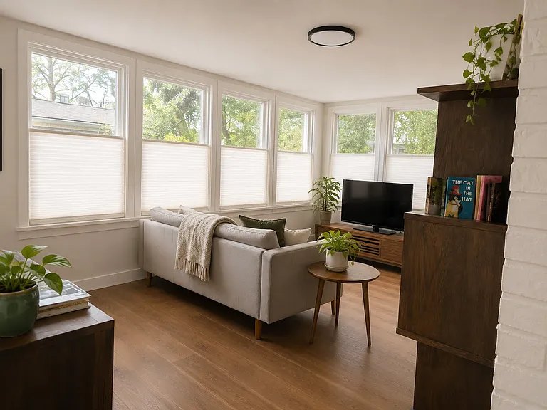 Staged living room