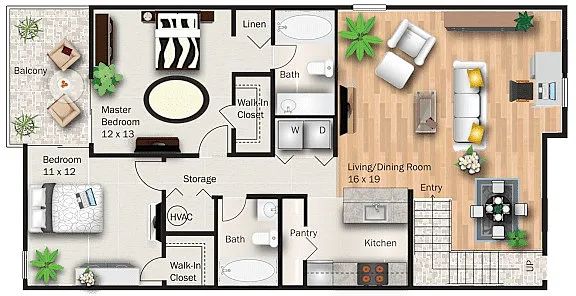 Floor plan Oak