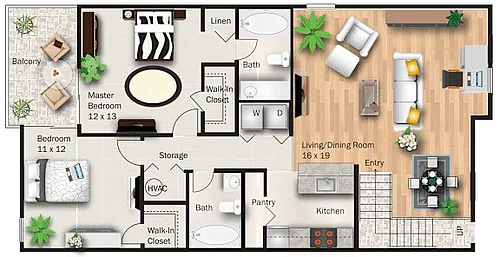 Floor plan Oak