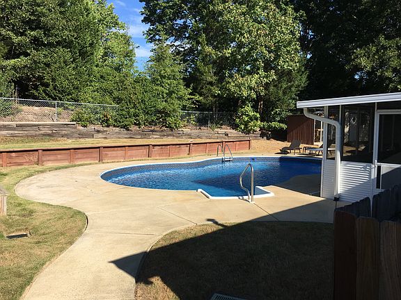 Backyard view from gate