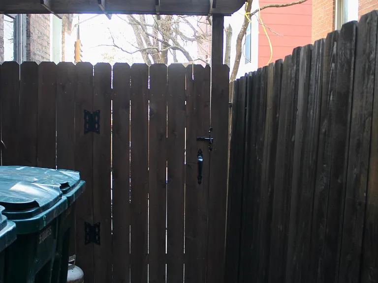 Gate to back patio (private access).