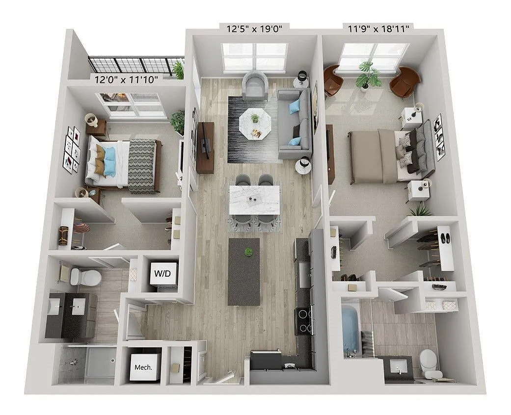Floor plan B1B